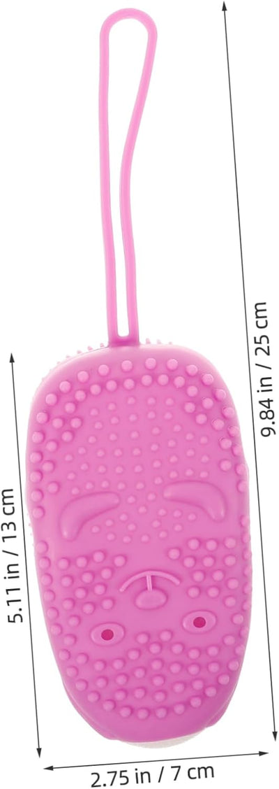 Silicone Bath Brush Silicone Body Scrubber Men Bath Bath Brush Body Scruber Silicone Scrubbers Silicone Bath Scrubber Scrub Brush Clear Makeup Bags Sponge Soap Purple Baby Built-In