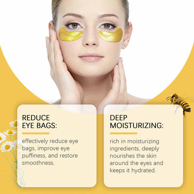 Bee Venom Eye Patches anti Dark Circles Puffiness Removal Eye Bag Moisturizing Firming Smooth Eye Mask Skin Care Products