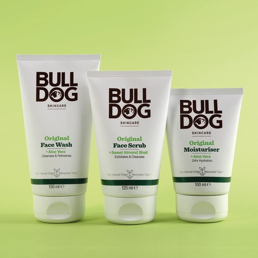 Skincare for Men Original Moisturiser, All Day Hydration, with Aloe Vera, Camelina Oil and Green Tea, 100Ml