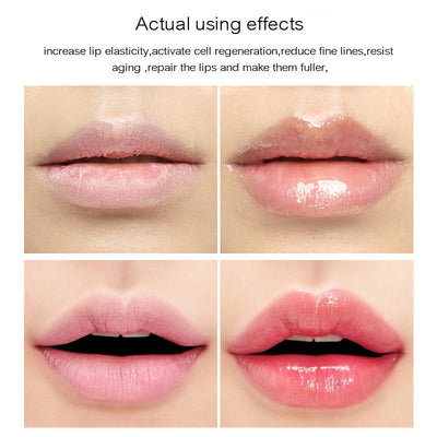 Lip  glaze with transparent lips