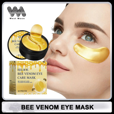 Bee Venom Eye Patches anti Dark Circles Puffiness Removal Eye Bag Moisturizing Firming Smooth Eye Mask Skin Care Products