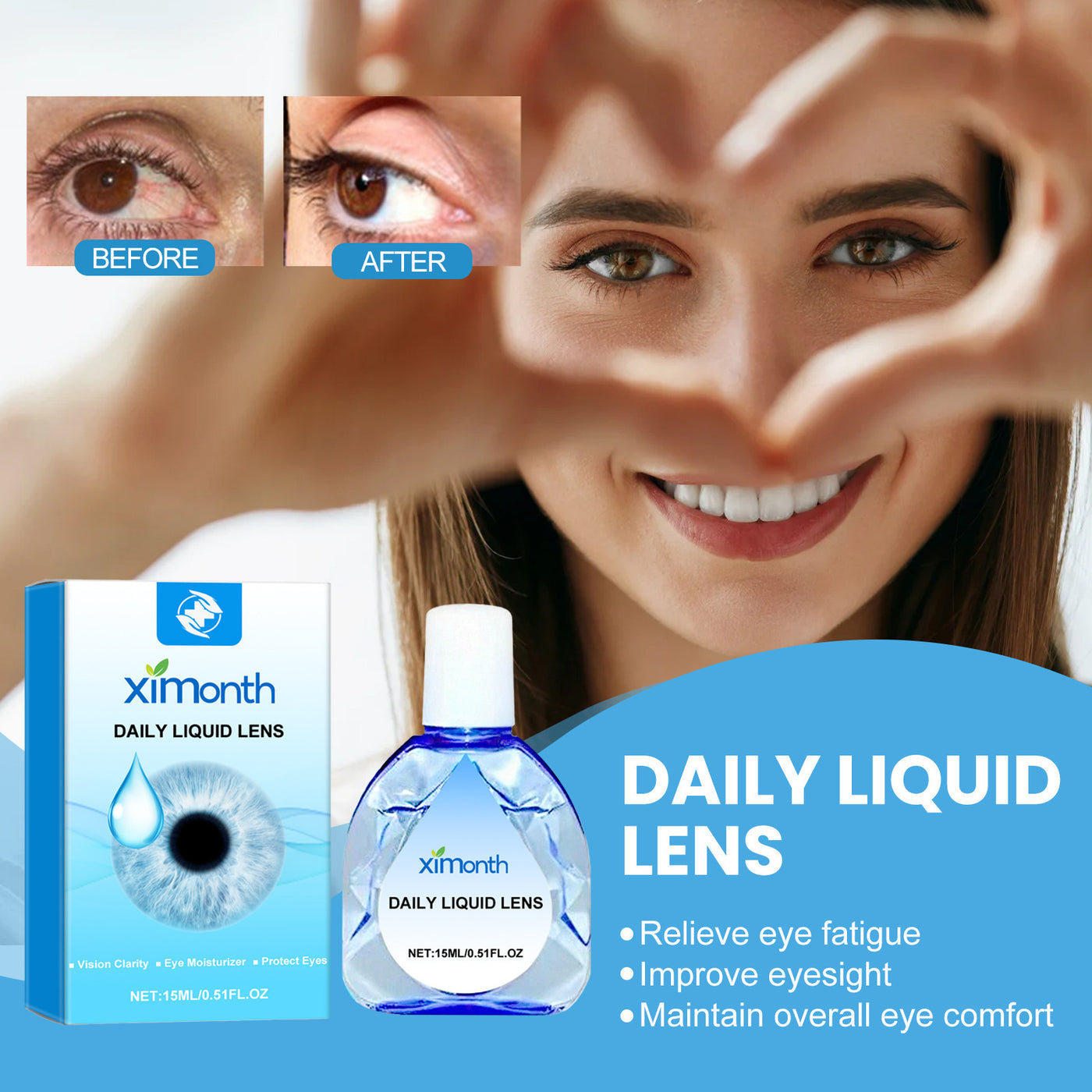 Relieve Eye Fatigue Dry Red Eye Moisturizing Care Solution